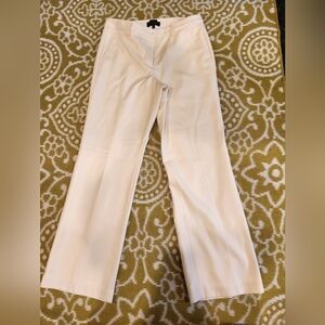 Talbots winter white Italian Flannel fully lined trousers.